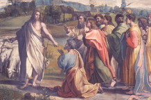 Jesus übergibt Petrus die Schlüssel zum Paradies